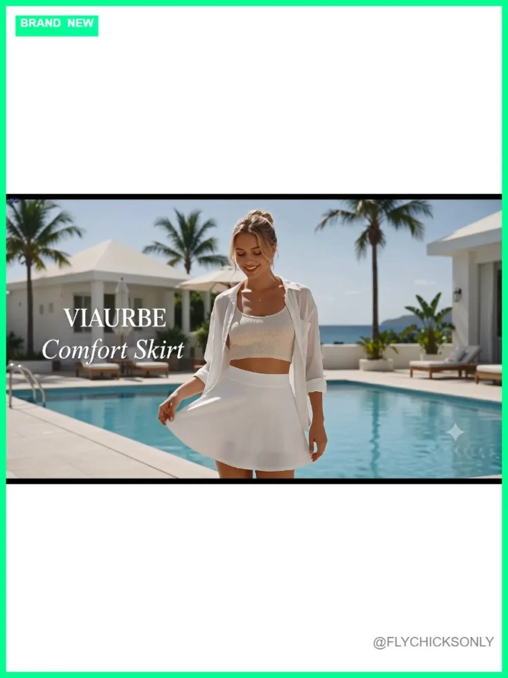 High Waist Skater Skirt with Built-in Shorts, A-Line Mini Skirt, Versatile